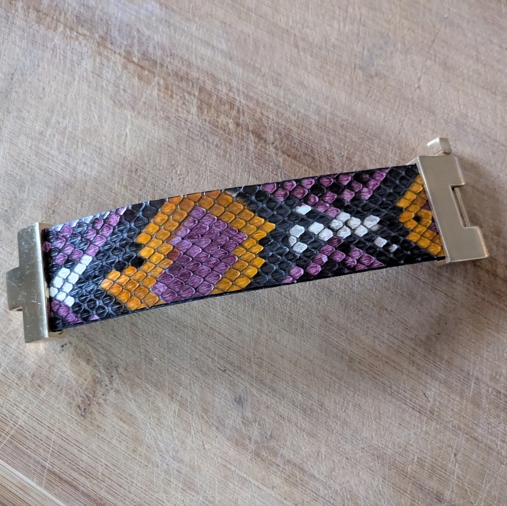 Leighelena Multicolor Python Wide Cuff - Picture 9 of 14